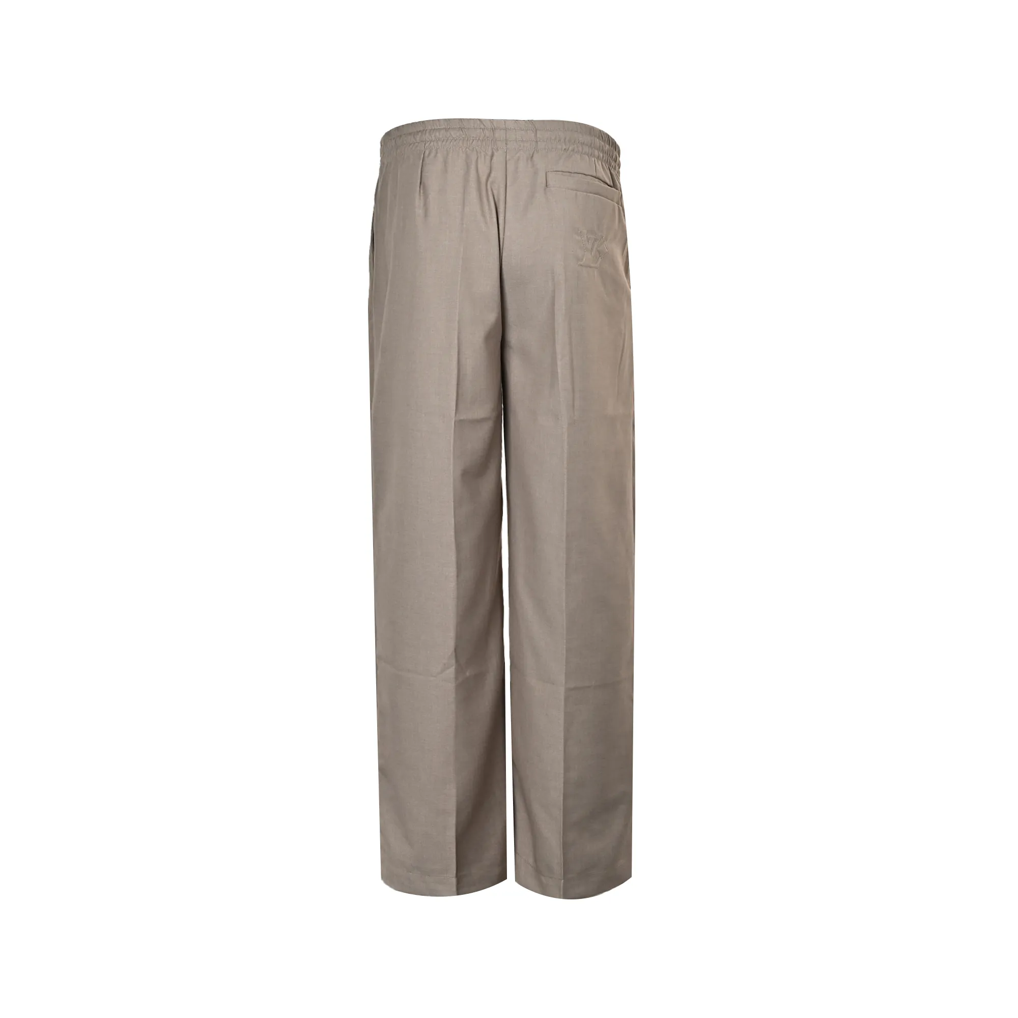 Louis Vuitton/Louis Vuitton 25Fw Khaki wool straight trousers